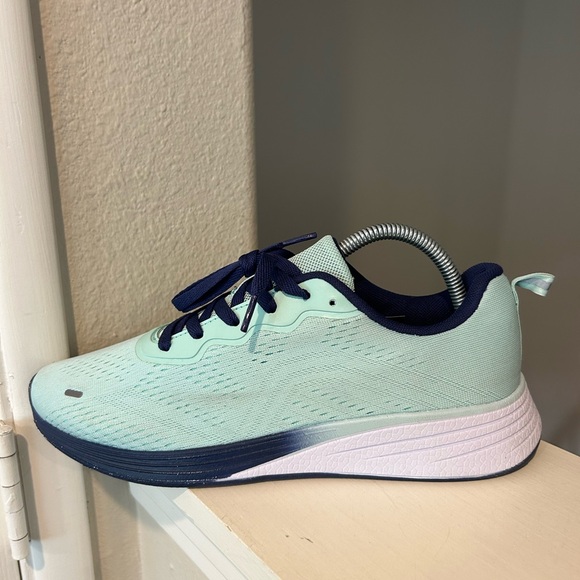 Z by Zella Lifestyle Lace-up Knit Running Shoe  Aqua/Blue Women’s Size 10 - Picture 4 of 9